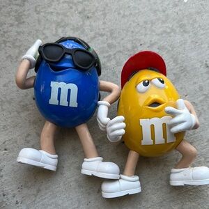 M&M's Blue and Yellow Figurines
